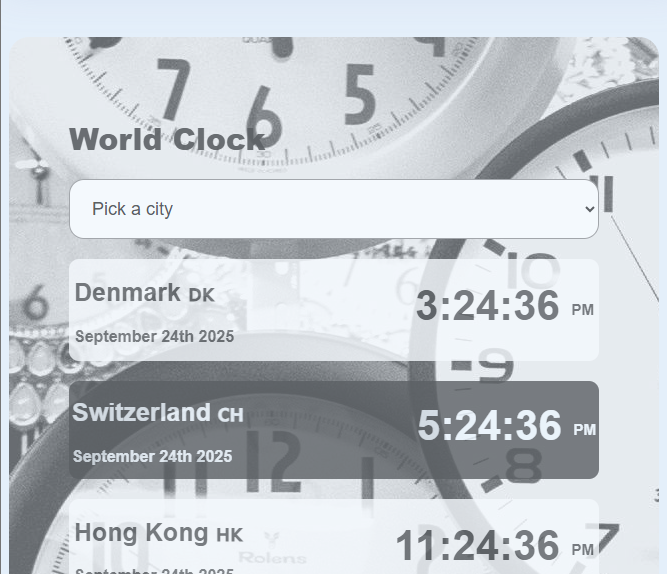 world clock image